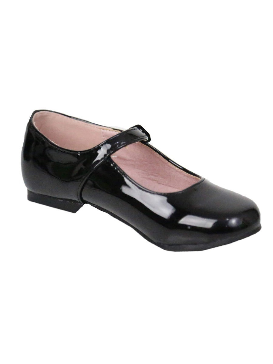 Girls Patent Mary Jane Shoes - Black