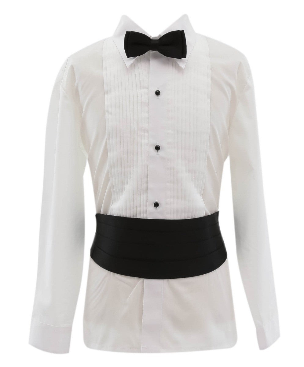 Boys Tuxedo Tail Suit - Black