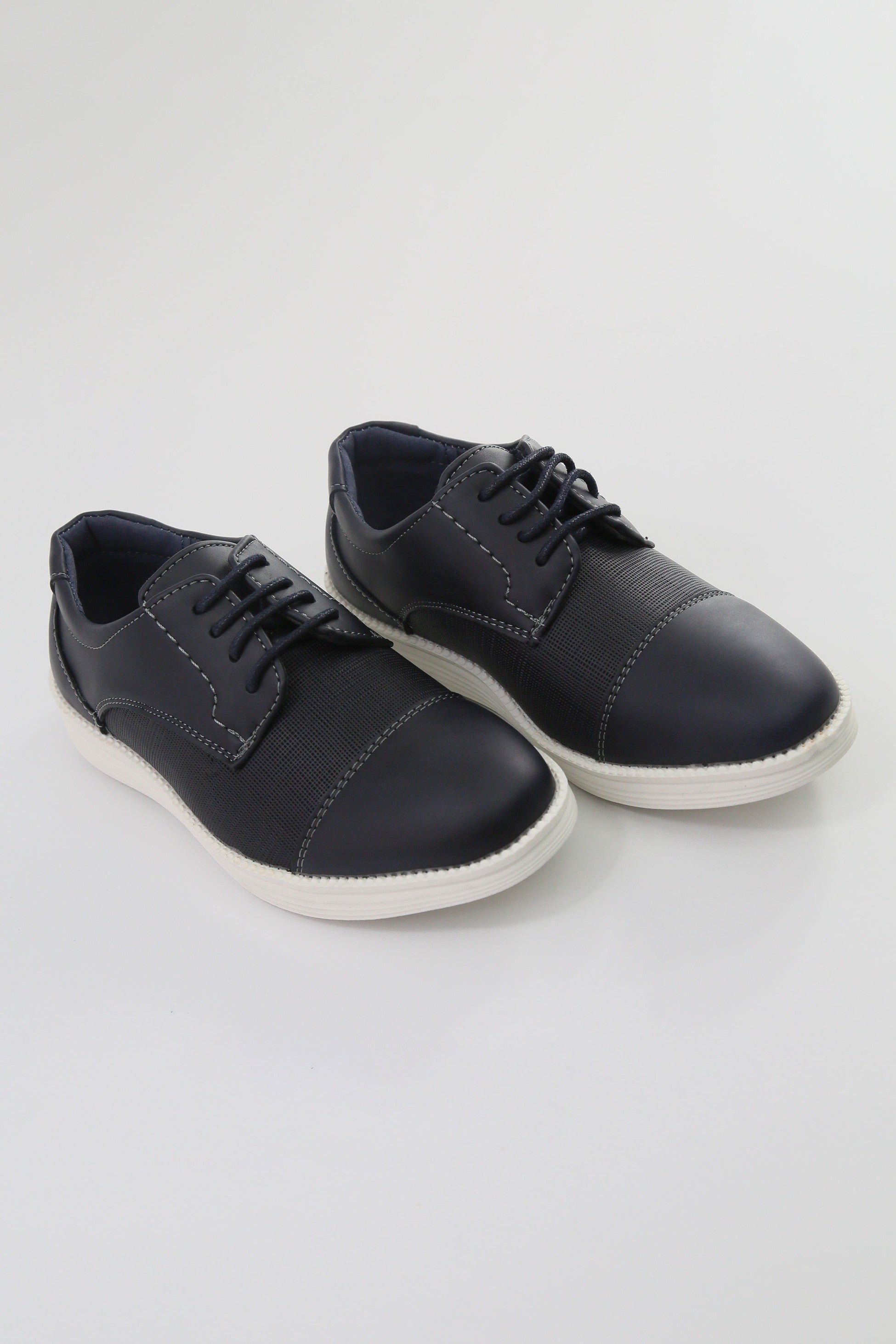 Boys' Casual Derby-style Sneakers - FELIX - Navy Blue