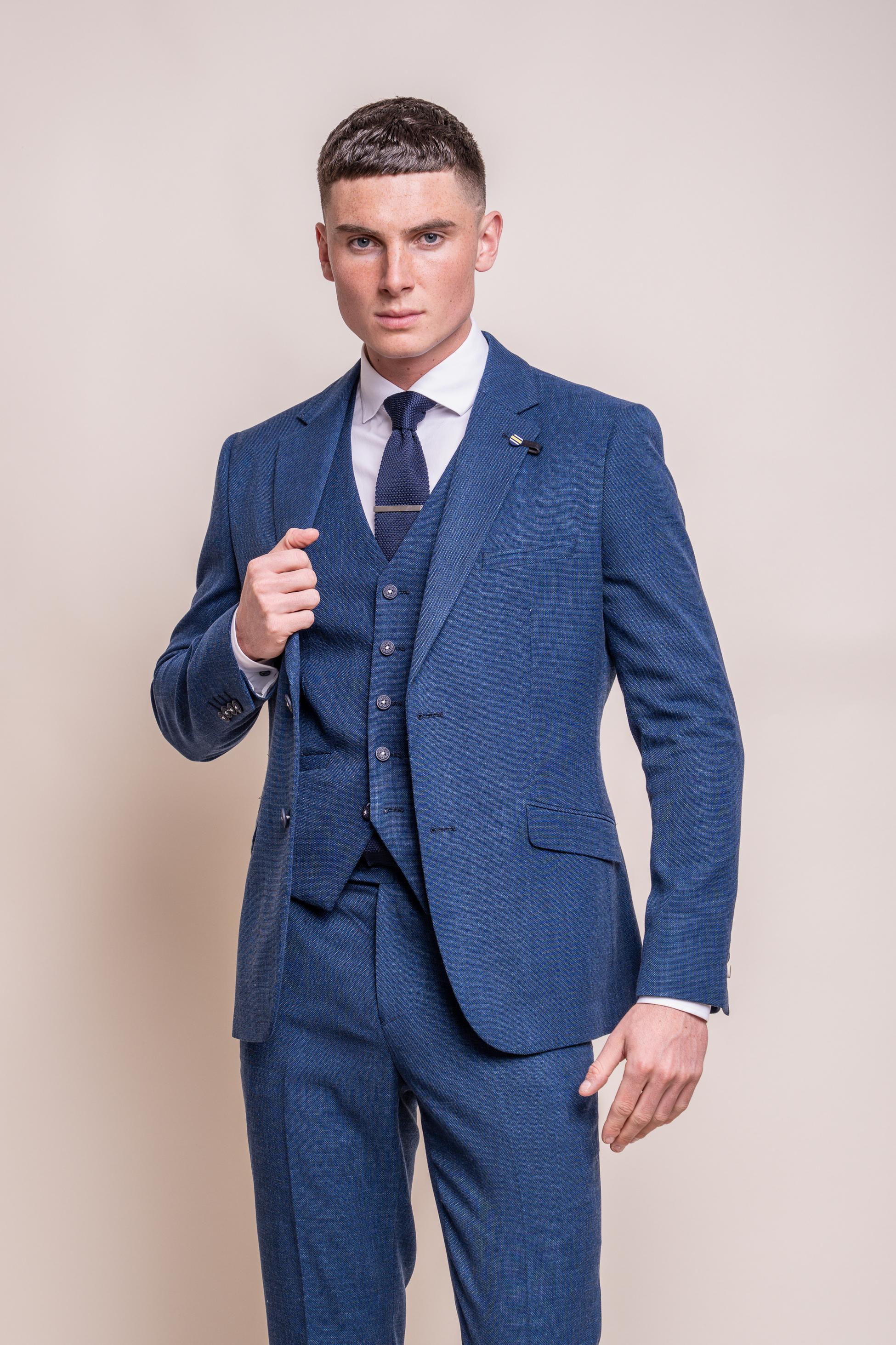 Men's Slim Fit Formal Suit- MIAMI - Blue