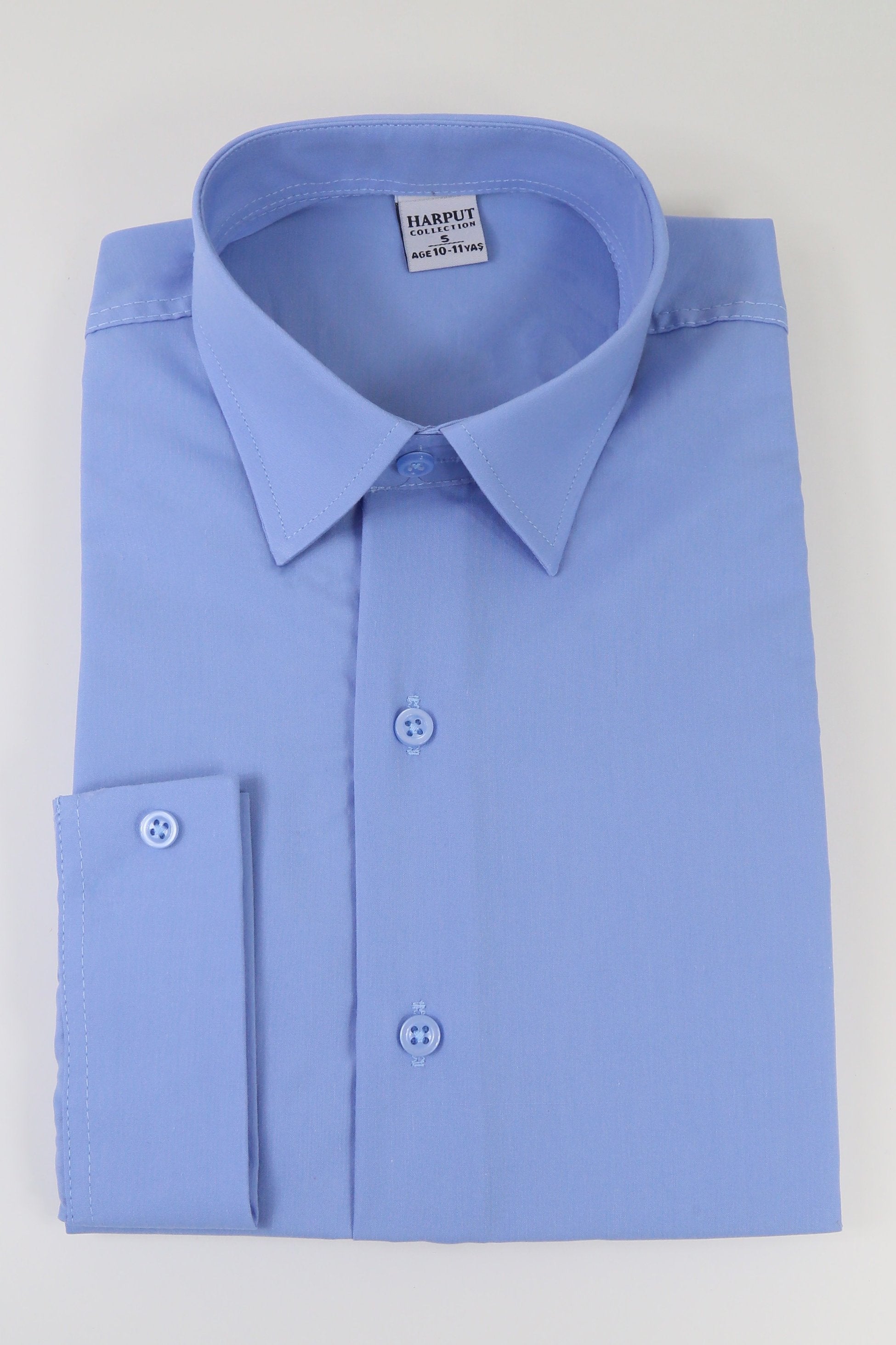 Boys Classic Collar Dress Shirt - Harput - Blue