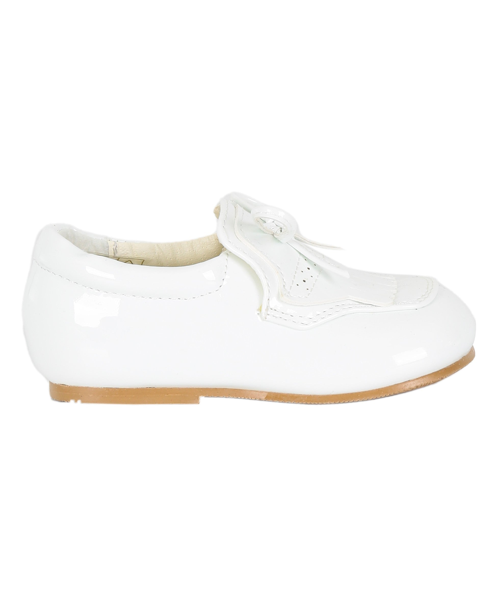 Baby Boys Pre- walker Patent Loafer - ADAM - White