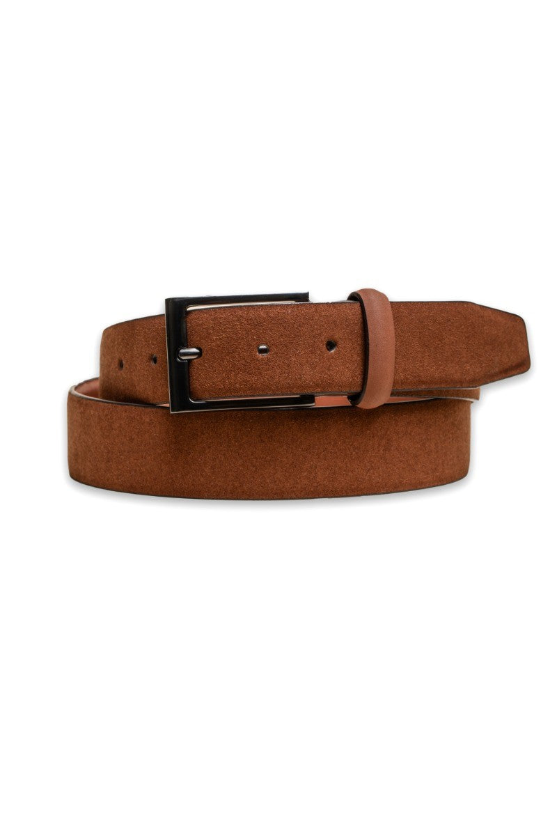 Men's Leather Belt Accessory - Rust Brown