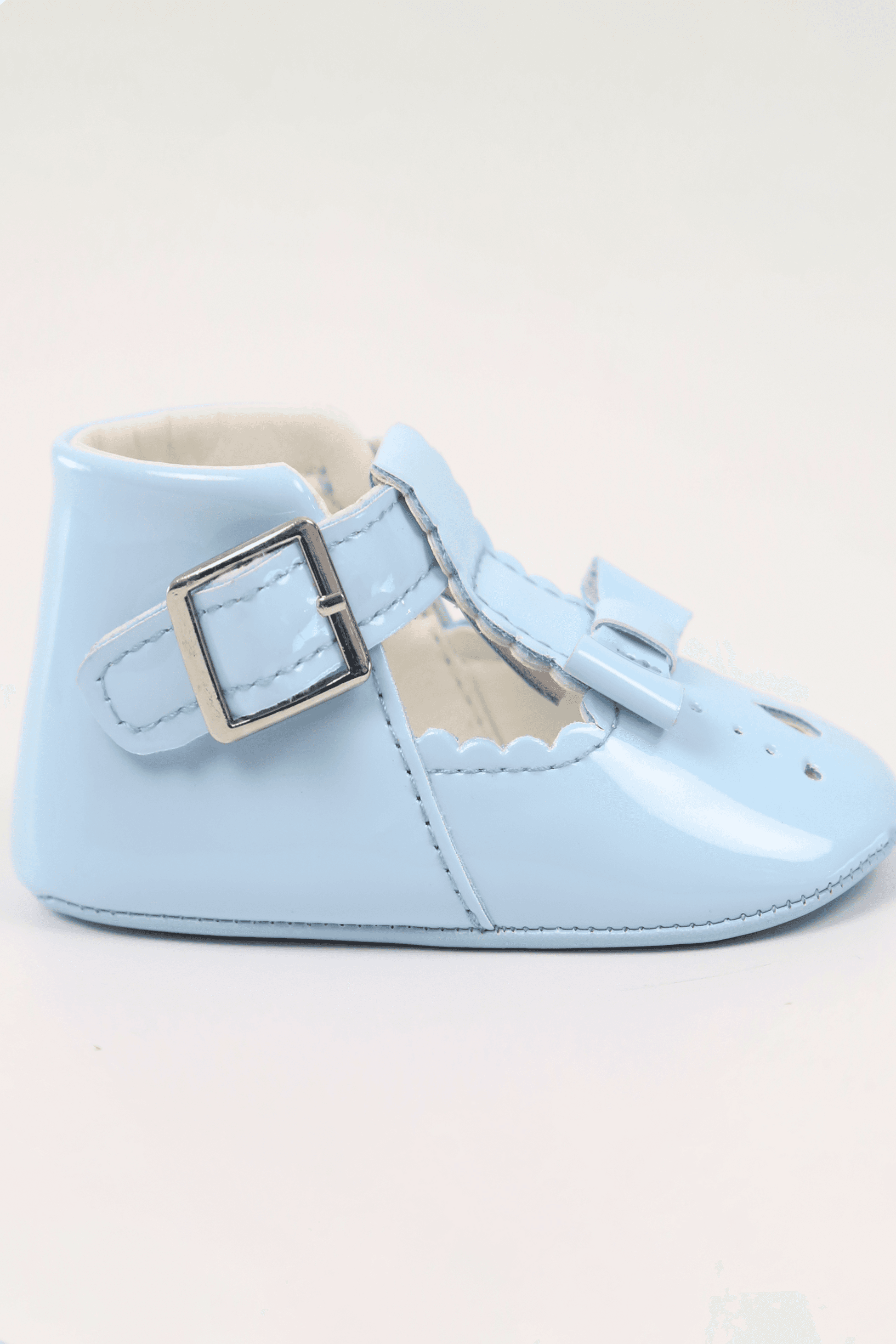 Unisex Baby Patent Shoes - HARPER - White