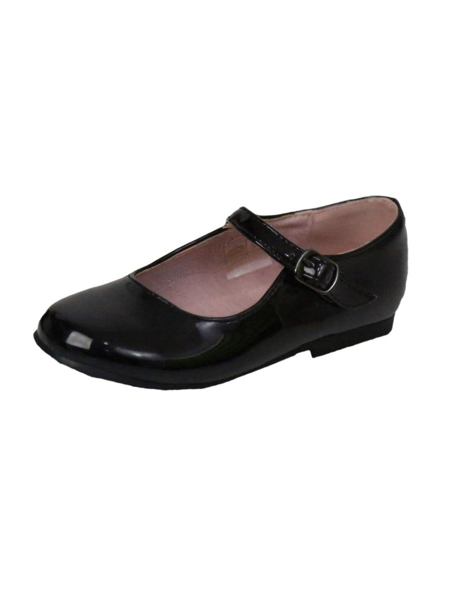 Girls Patent Mary Jane Shoes - Black