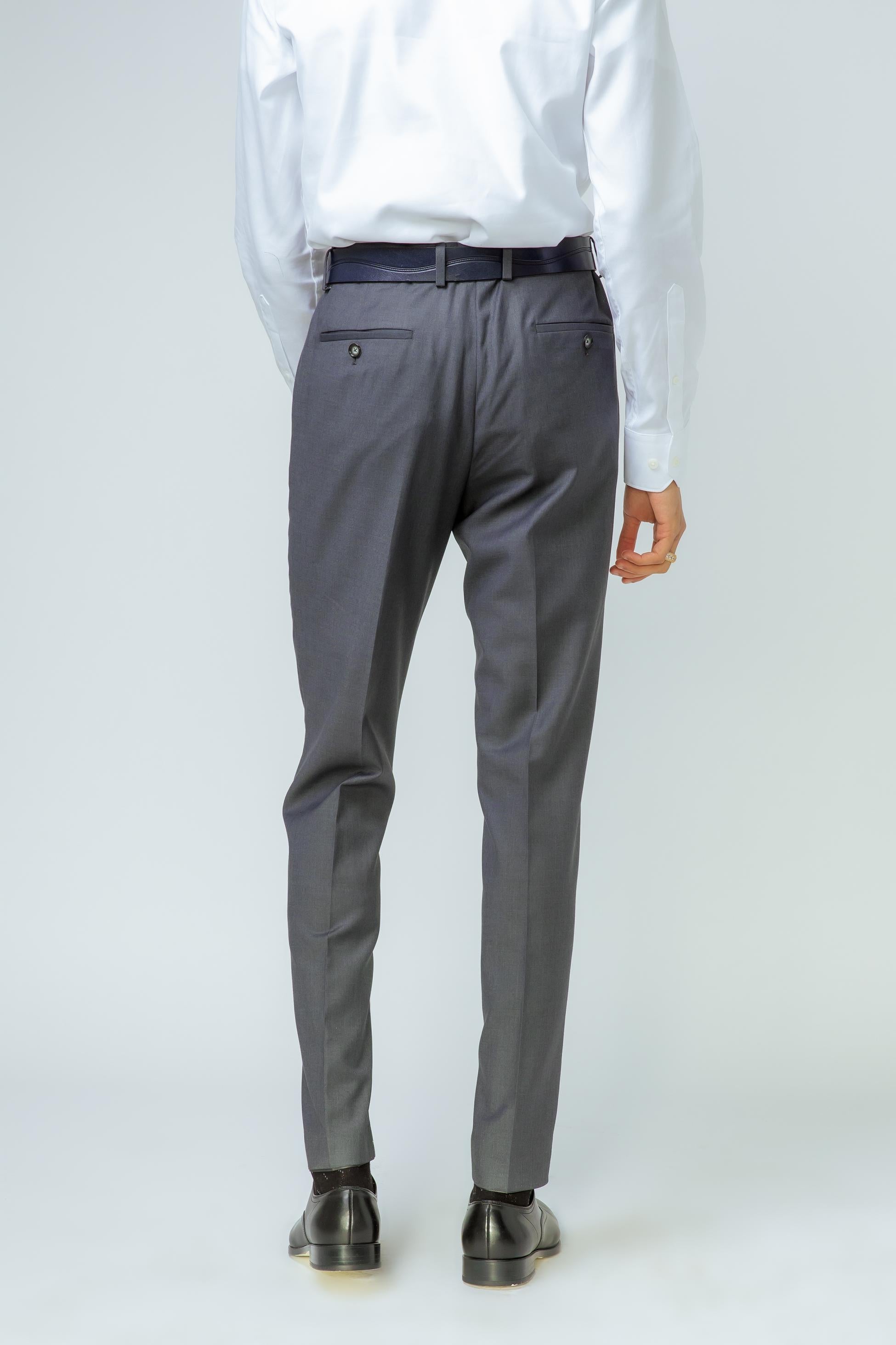 Men's Formal Grey Trousers - DYLAN - Grey