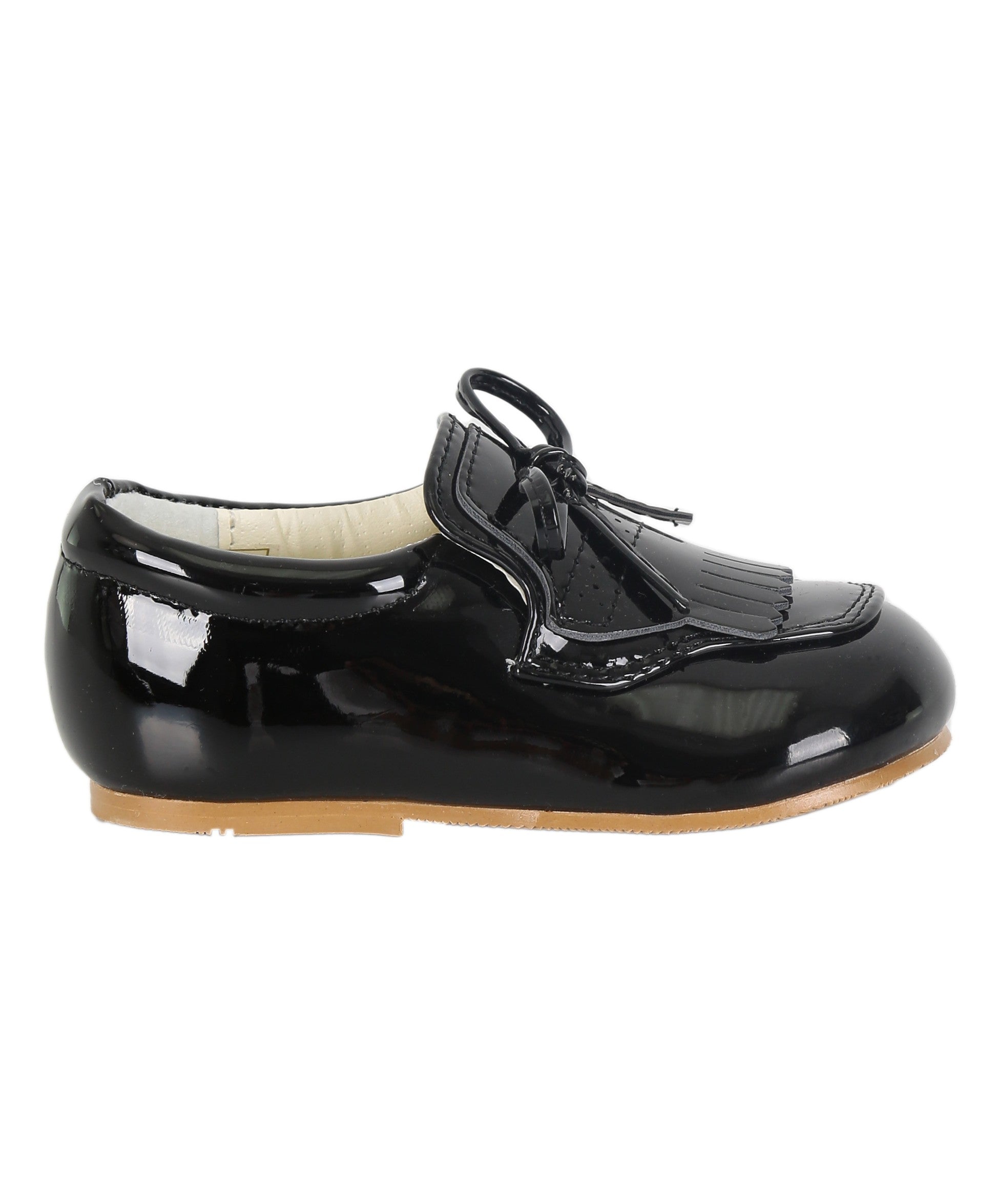 Baby Boys Pre- walker Patent Loafer - ADAM - Black