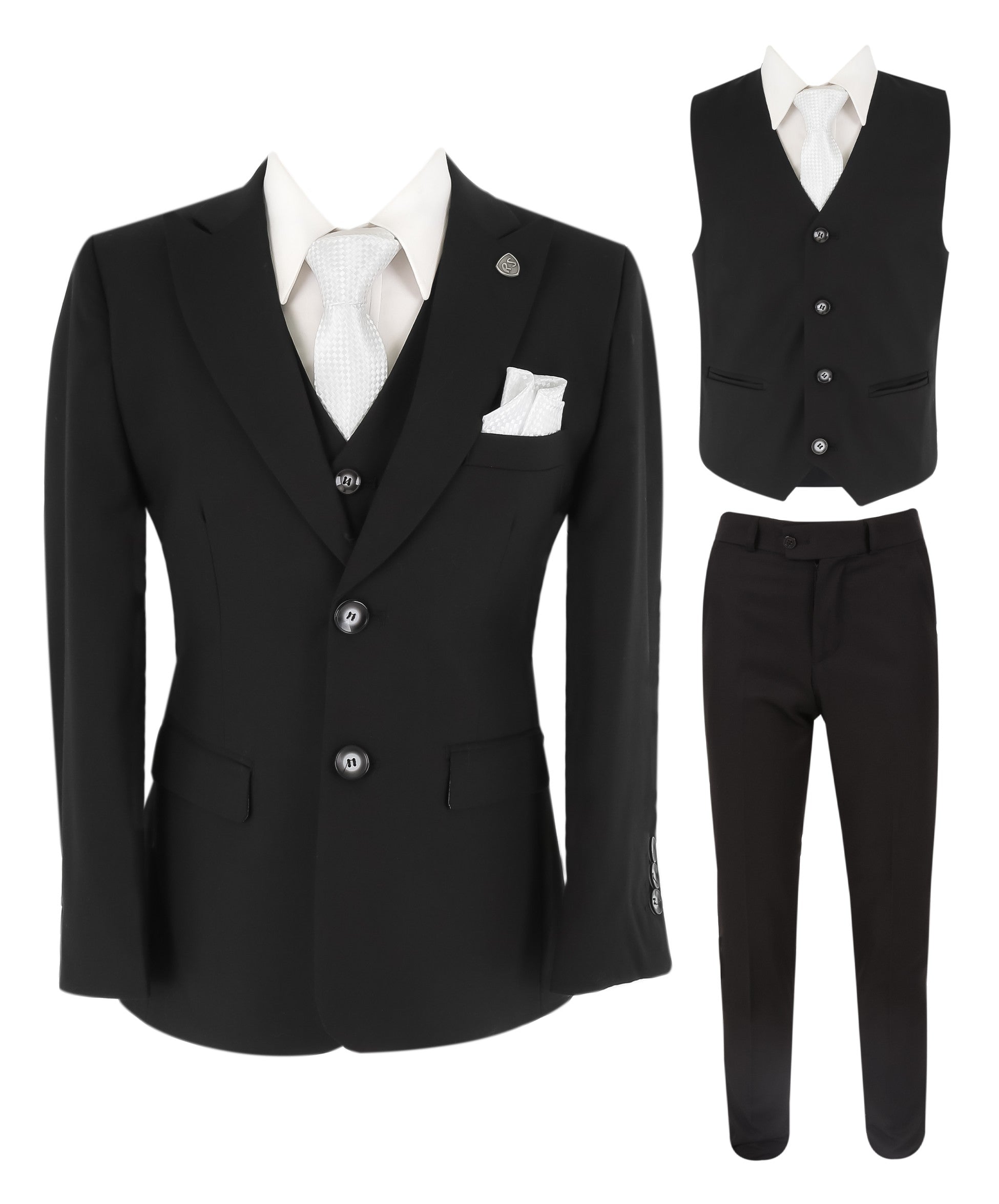 Boys Slim Fit Suit - JACK Black