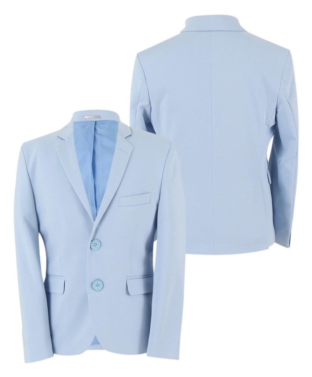 Boys Slim Fit Formal Blazer - KANE - Baby Blue