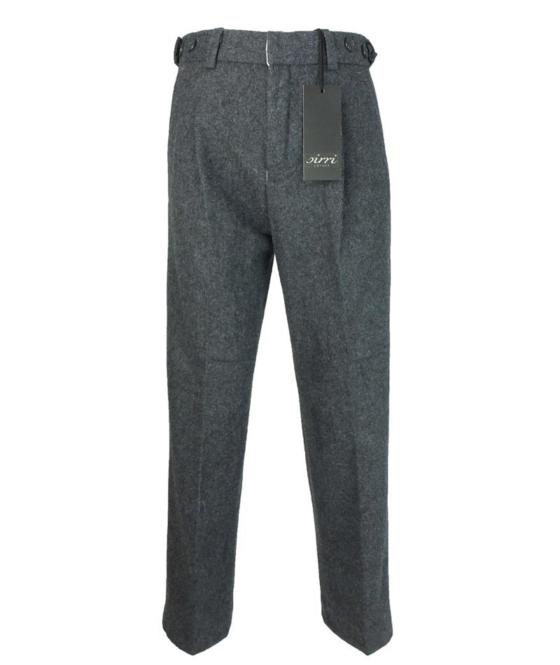 Boys Wool Effect Tweed Suit - Charcoal Grey