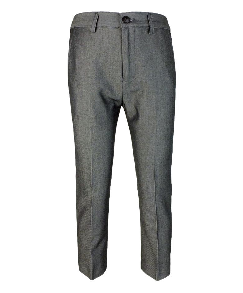 Boys Slim Fit Dark Grey Suit - VERONA - Charcoal Grey