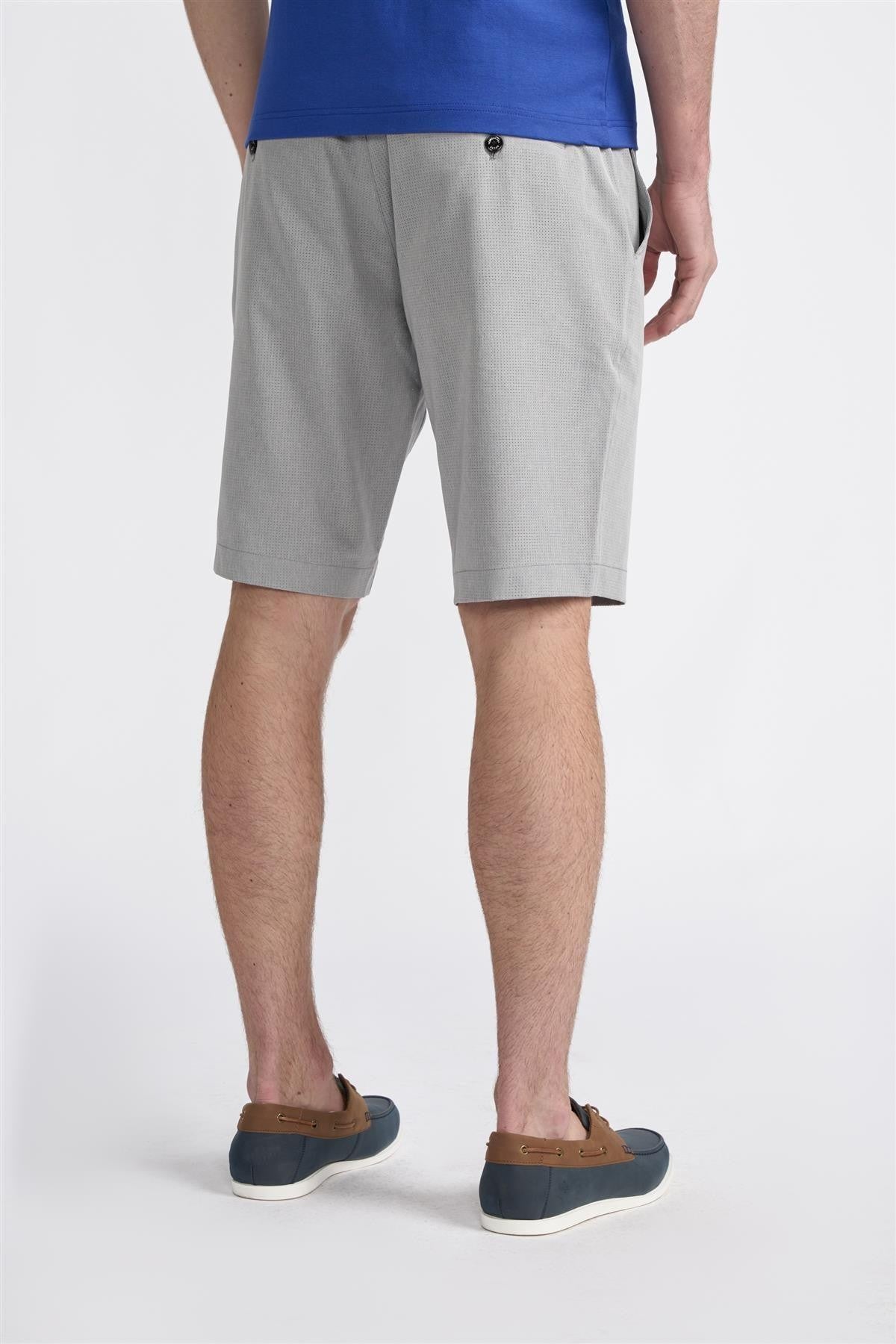 Men's Summer Essential Textured Short – DENVER - Grey