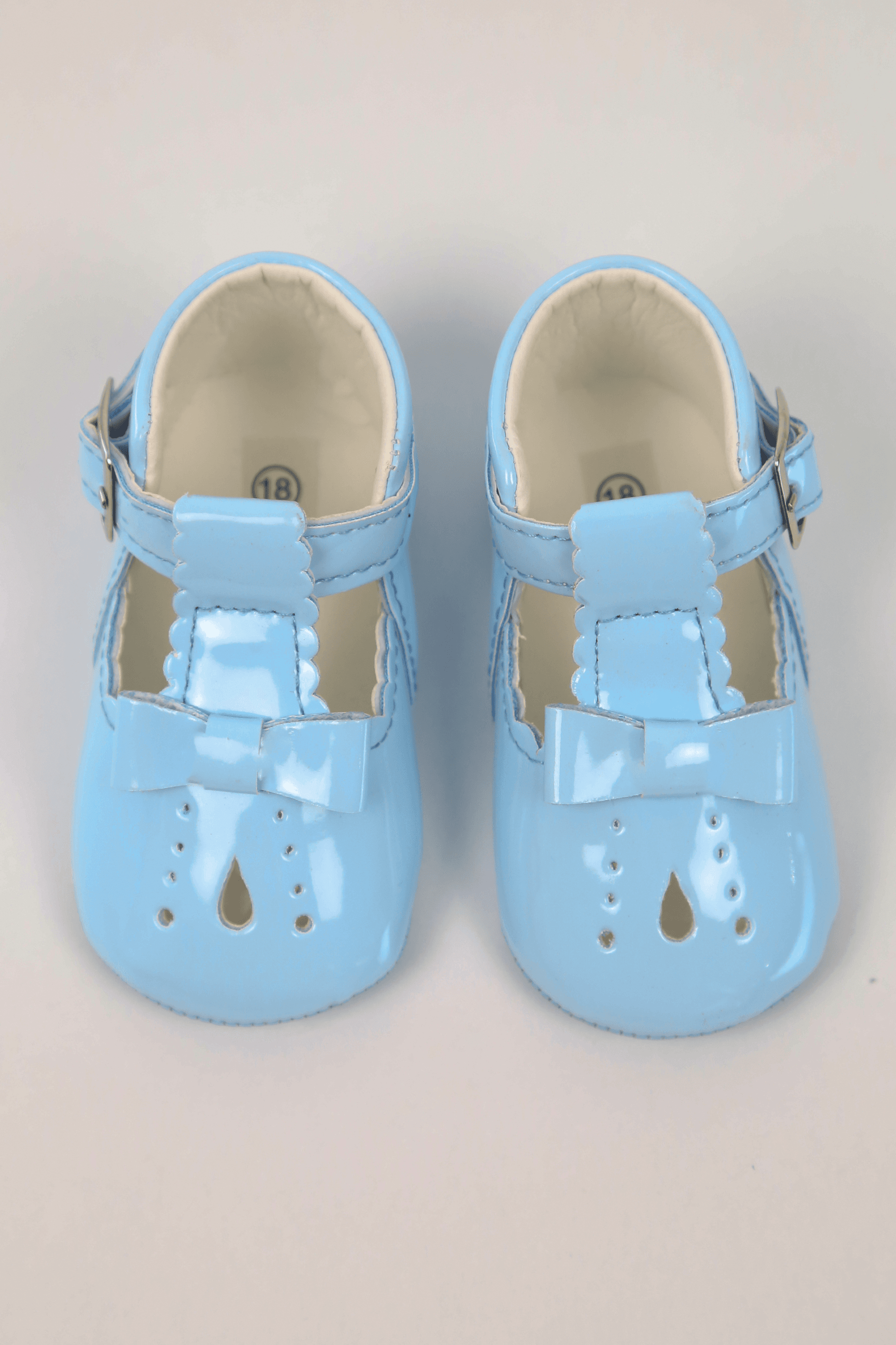 Unisex Baby Patent Shoes - HARPER - White