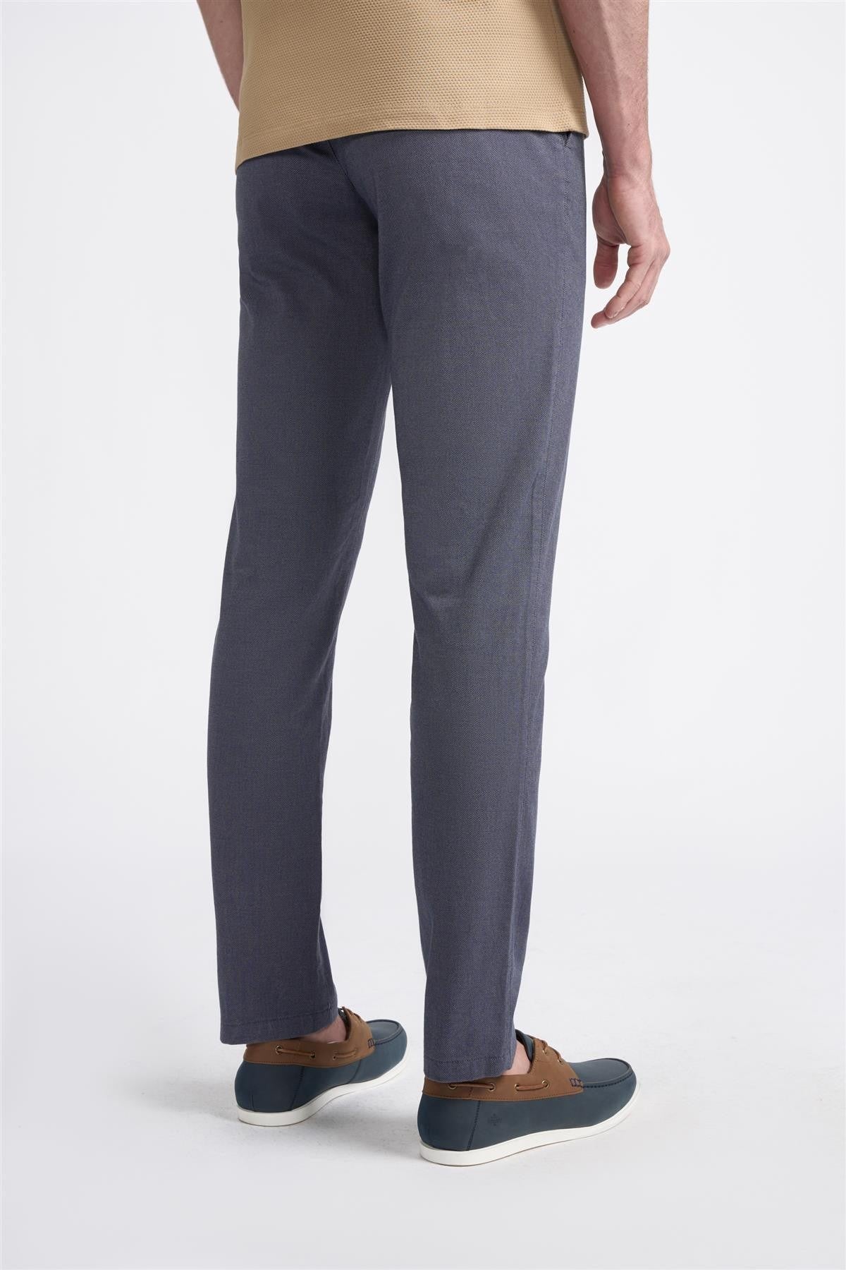 Men’s Navy Twill Dakota Chino Trousers - STORM - Navy Blue