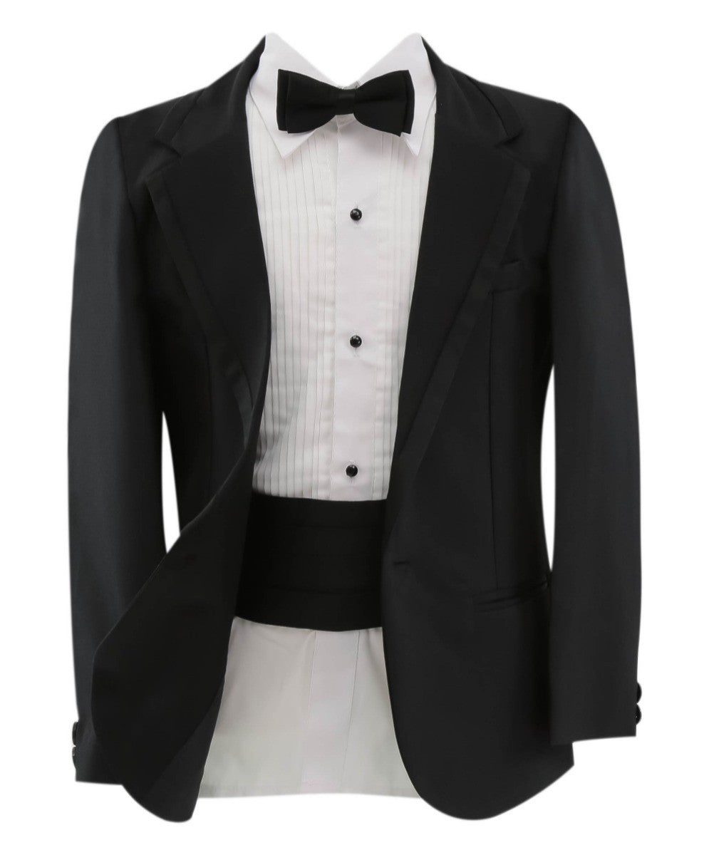 Boys Tuxedo Suit Set - Black