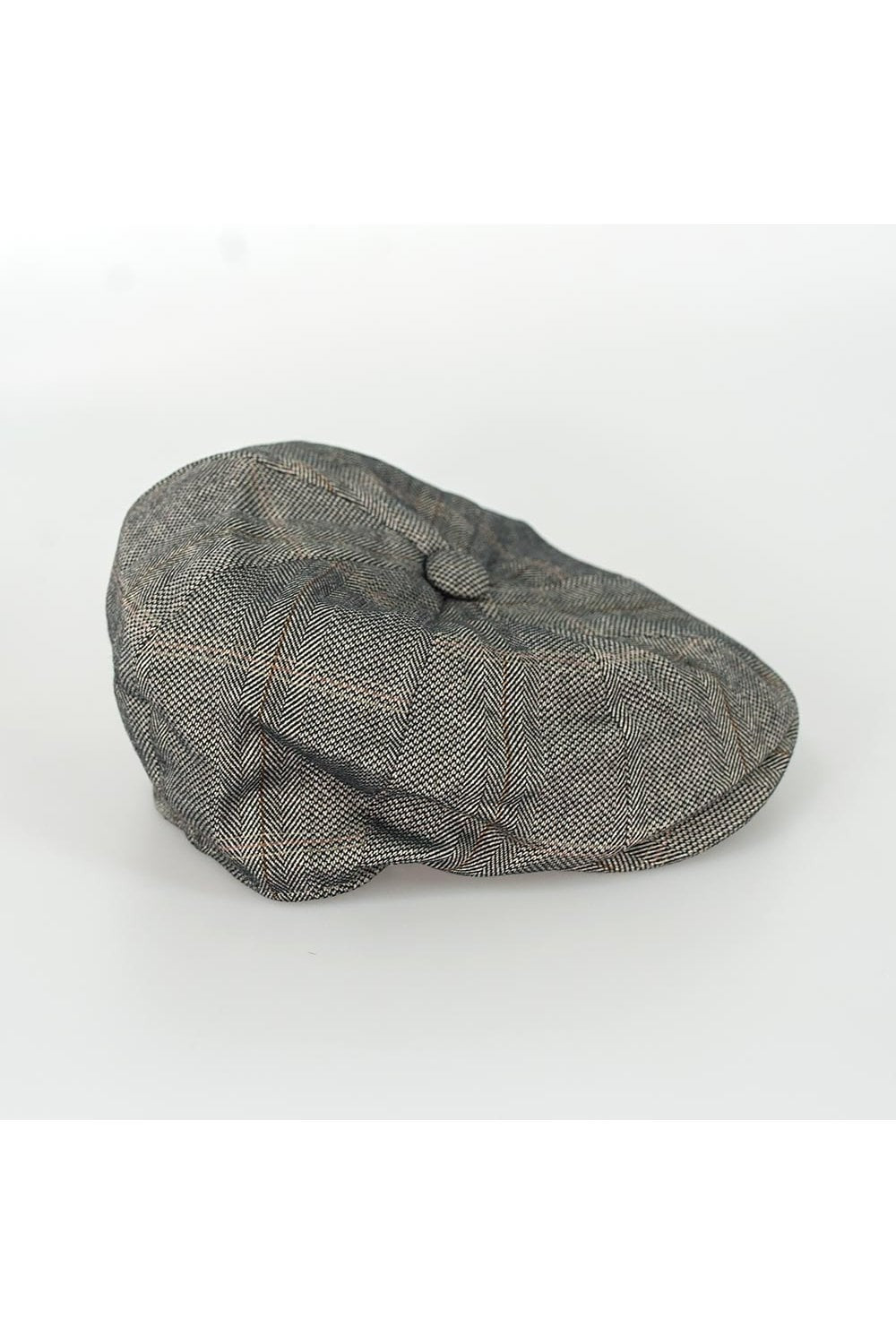 Men's Wool Tweed Baker Boy Flat Cap - CONNAL