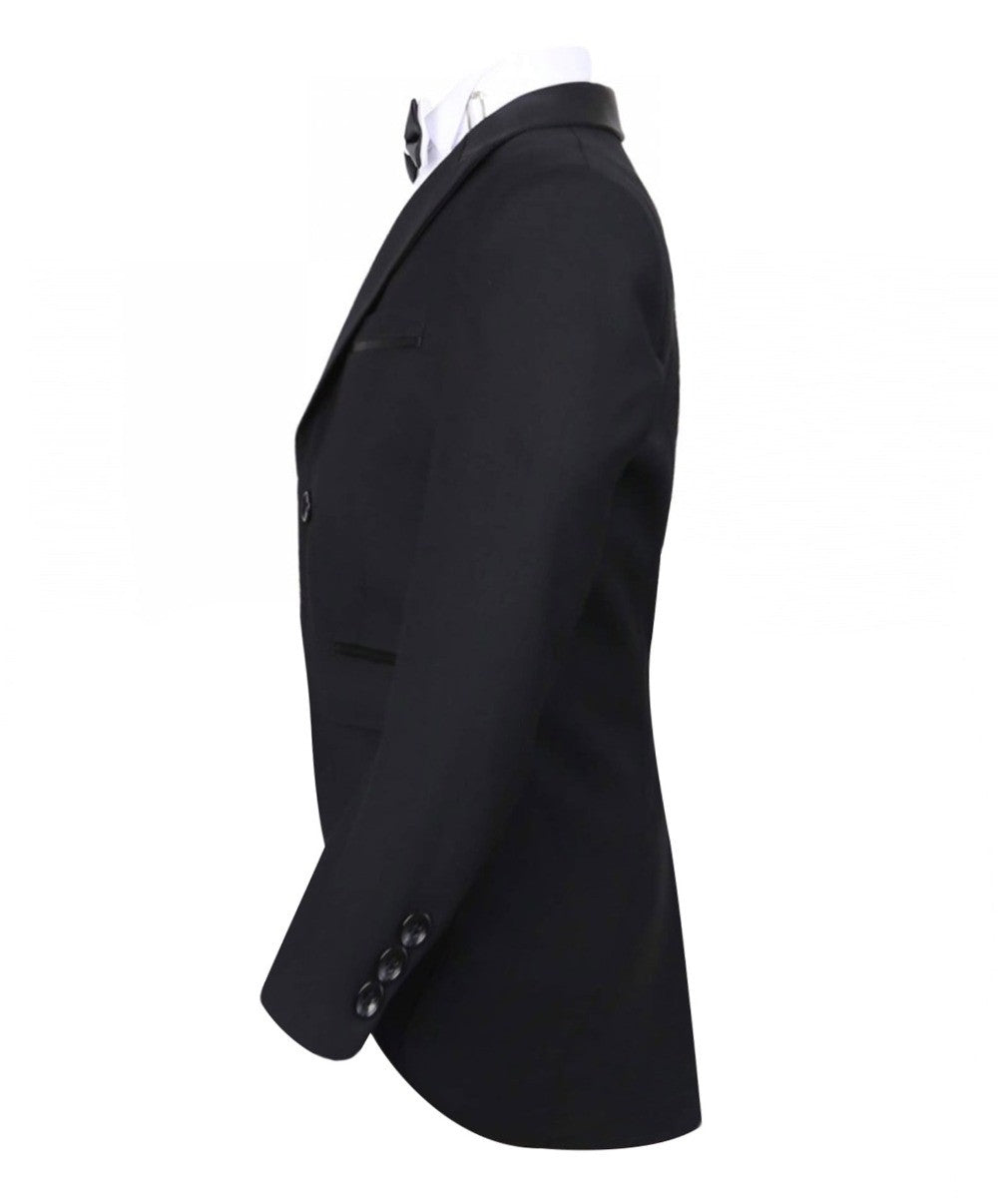 Boys Black Morning Tailcoat Suit Set - Black