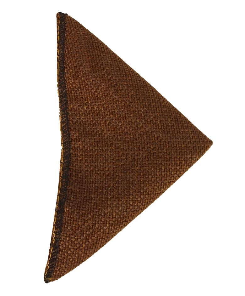 Boys & Men's Tweed Pocket Handkerchief - Cinnamon Brown