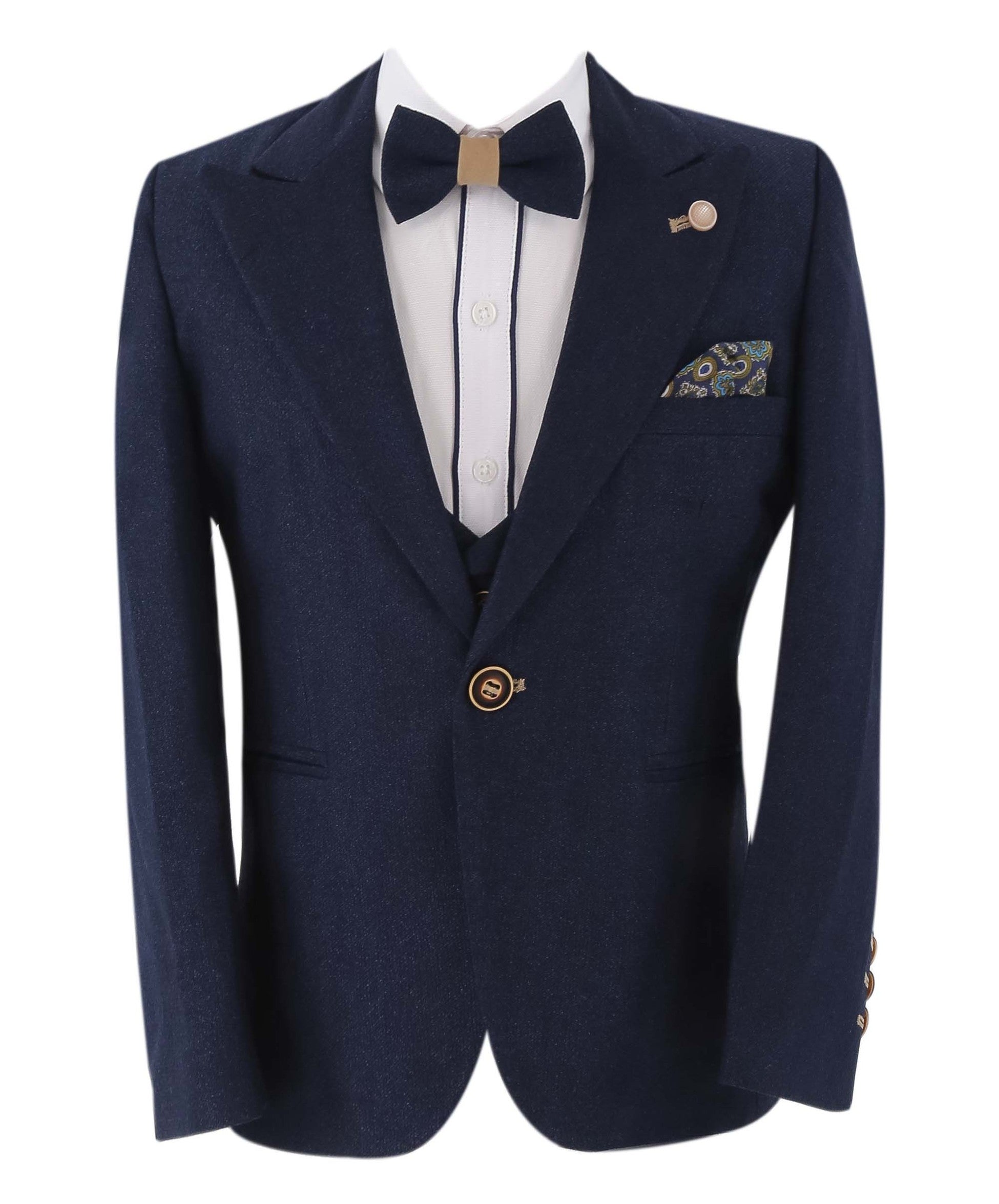 Boys Slim Fit Suit - HENRY - Navy Blue