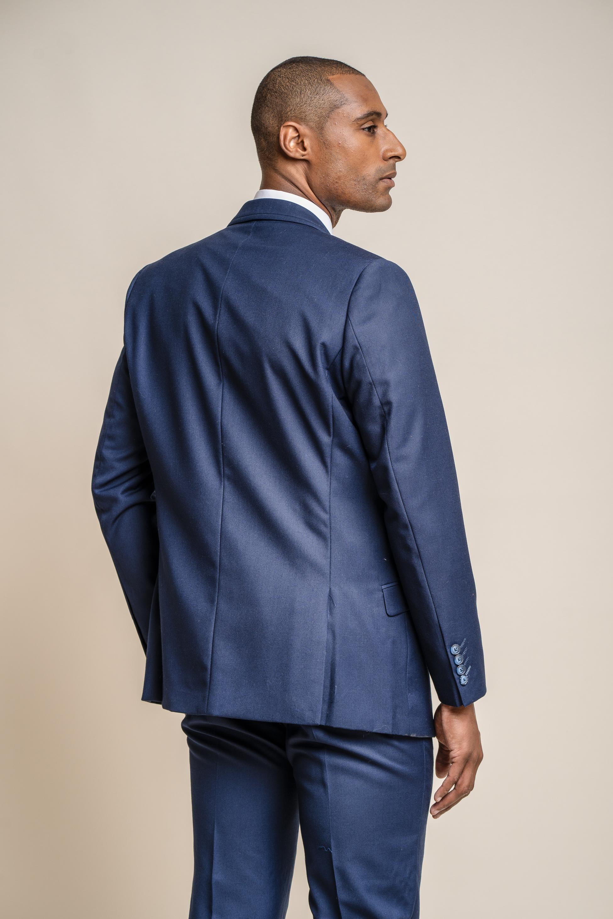 Men's Slim Fit Suit Jacket - JEFFERSON Navy - Navy Blue