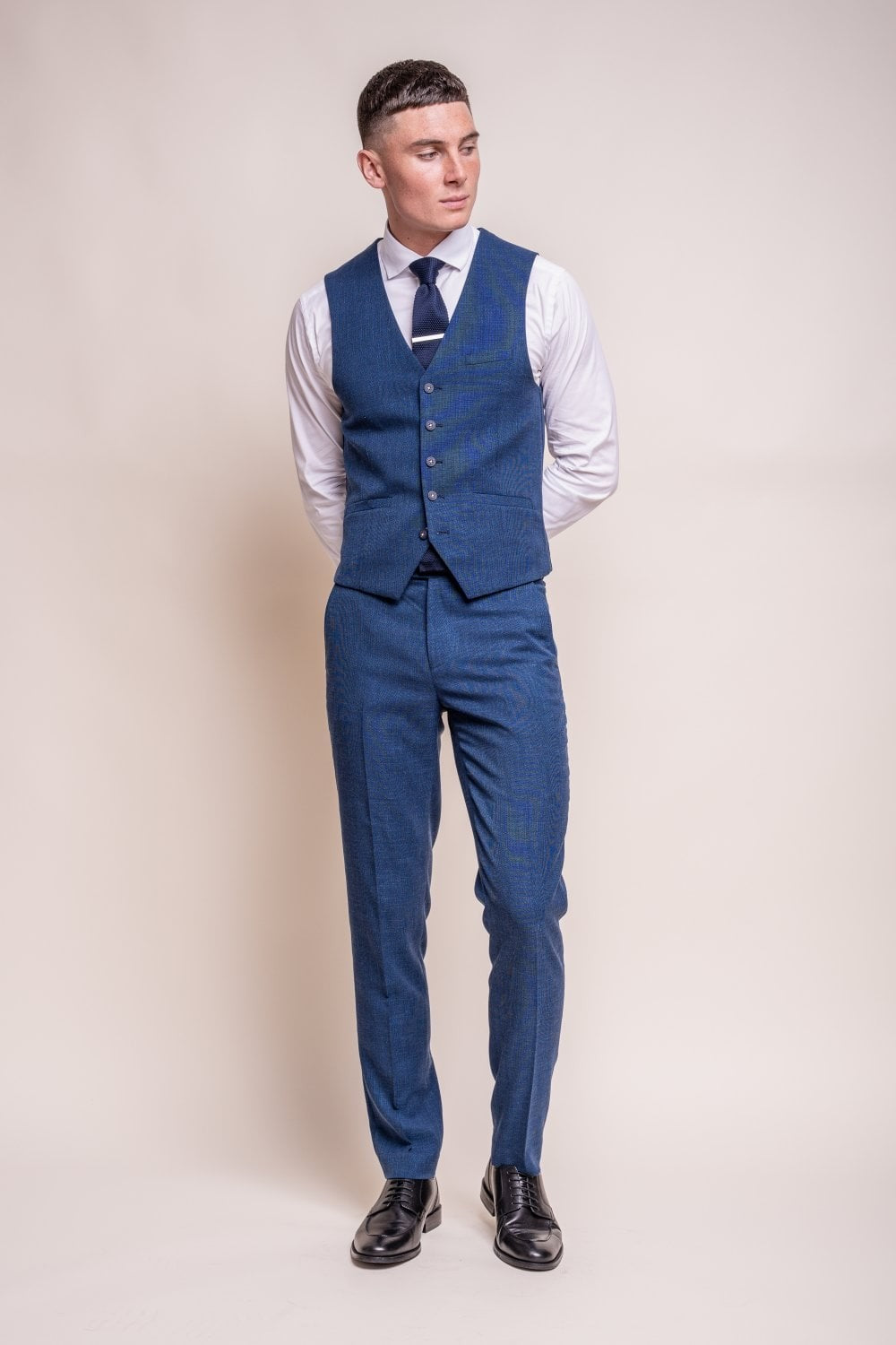 Men's Slim Fit Formal Waistcoat- MIAMI - Blue