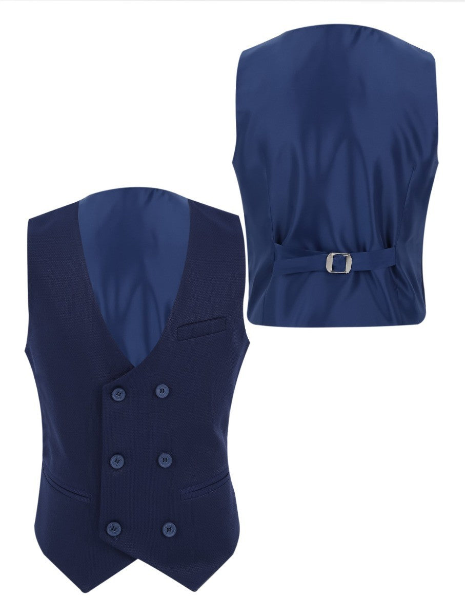 Boys Slim Fit Formal Suit - Royal Blue