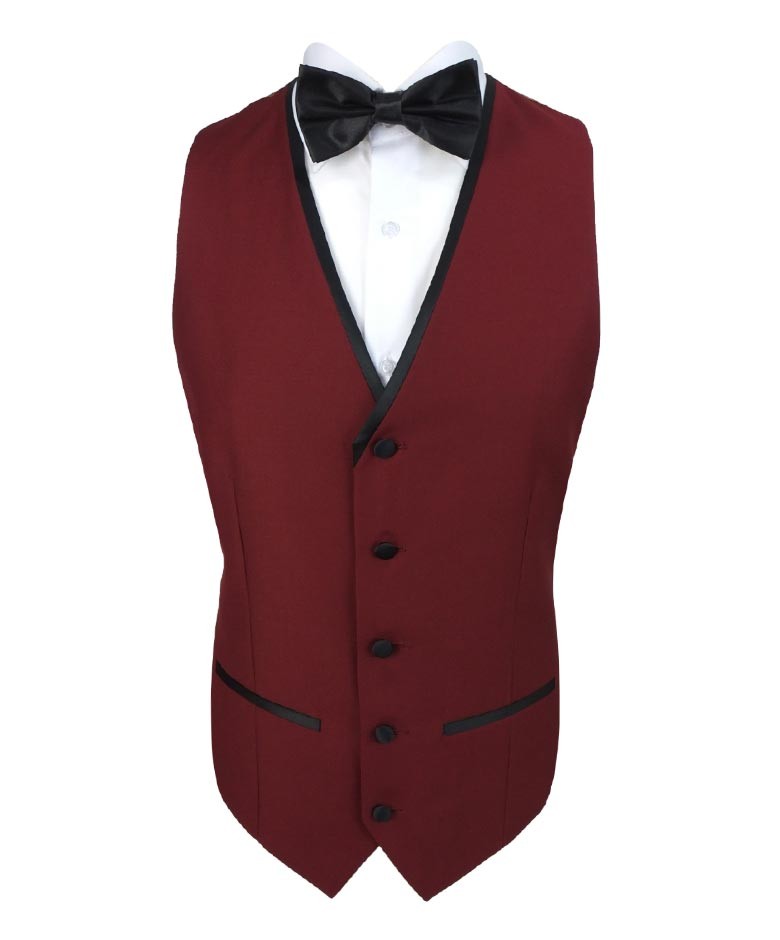 Men's Burgundy Tuxedo Dinner Suit - REGENT - Burgundy