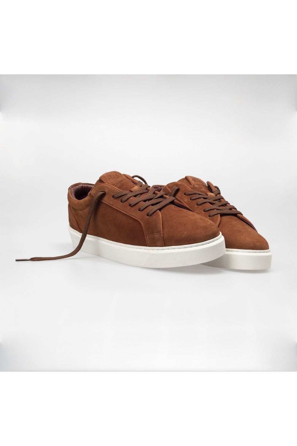 Men's Thick Rubber Sole Lace Up Sneakers - Rust Brown