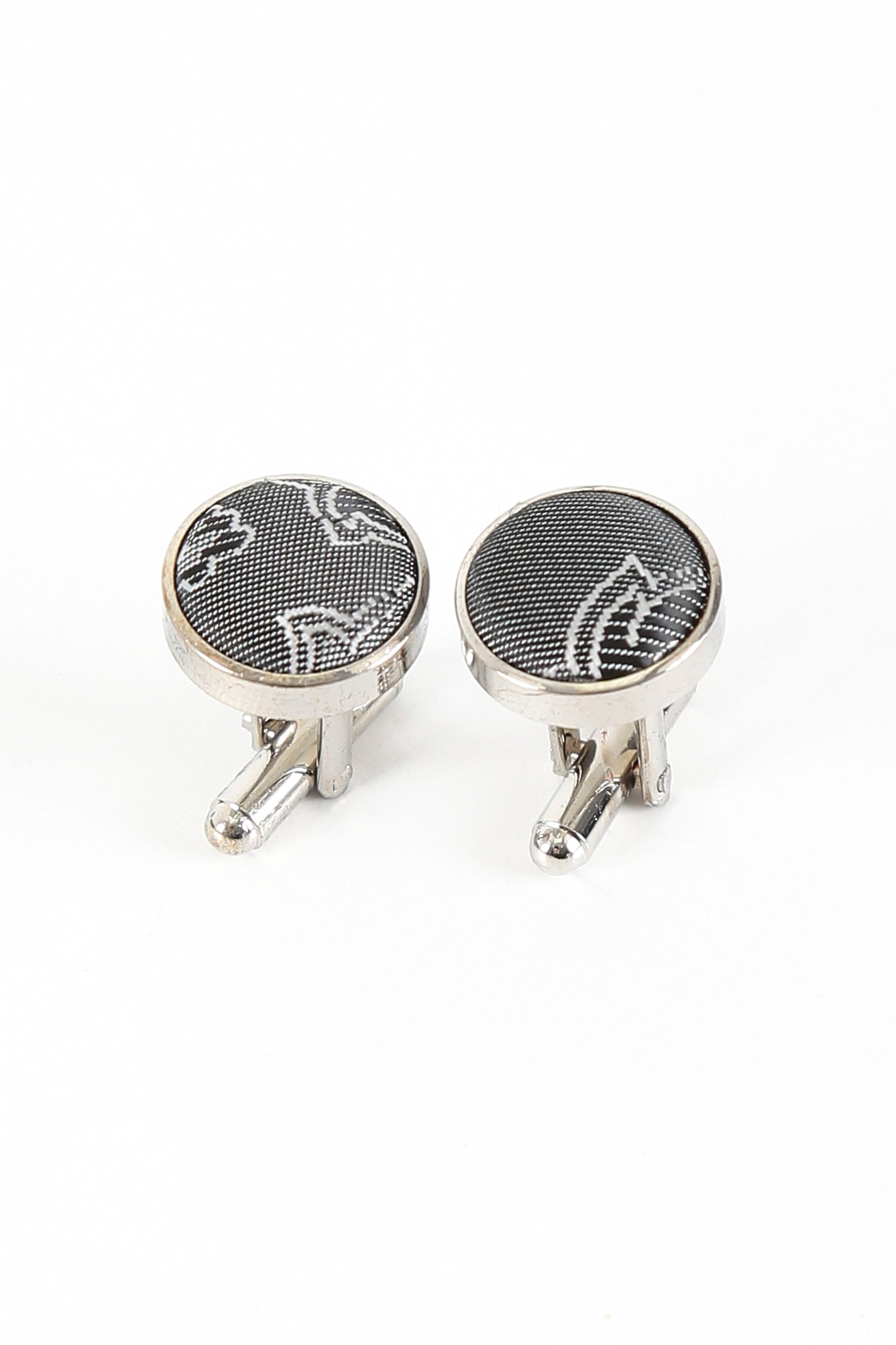 Men's Paisley Tie Cufflink Set - Gold