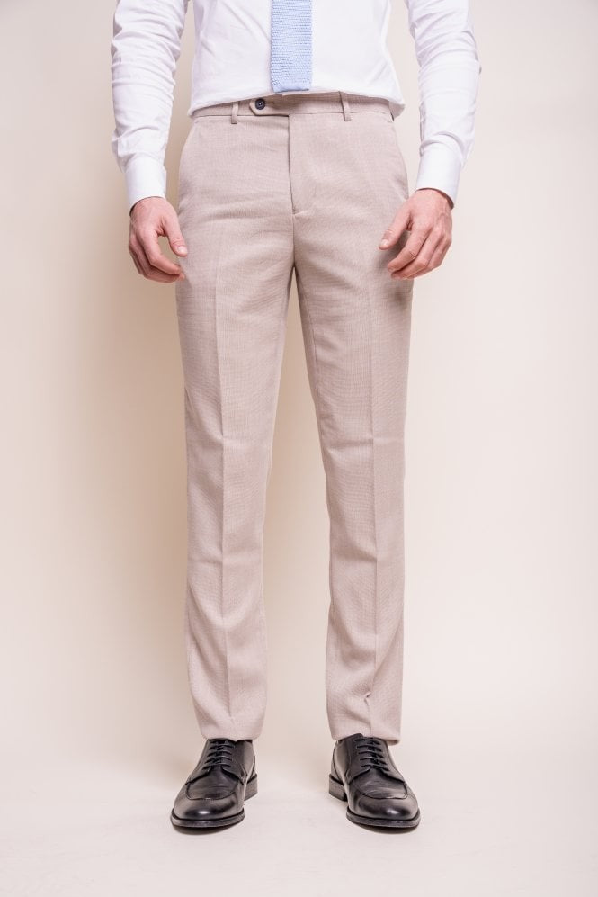 Men's Slim Fit Formal Suit- MIAMI Beige - Beige