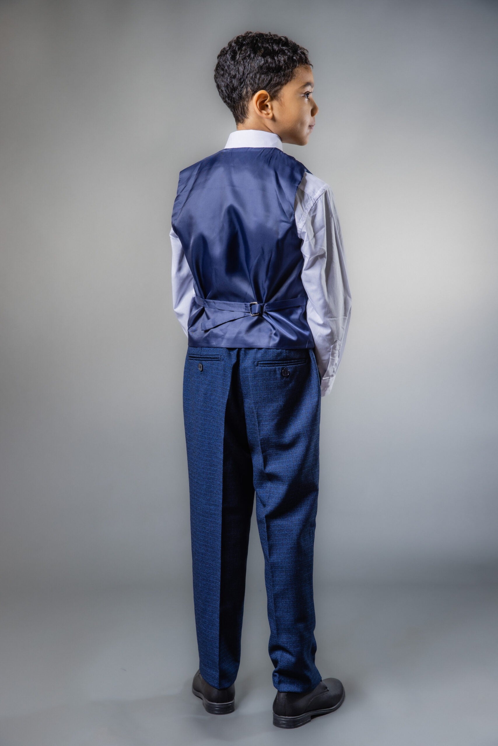 Boys Slim Fit Indigo Blue Suit - MATEO