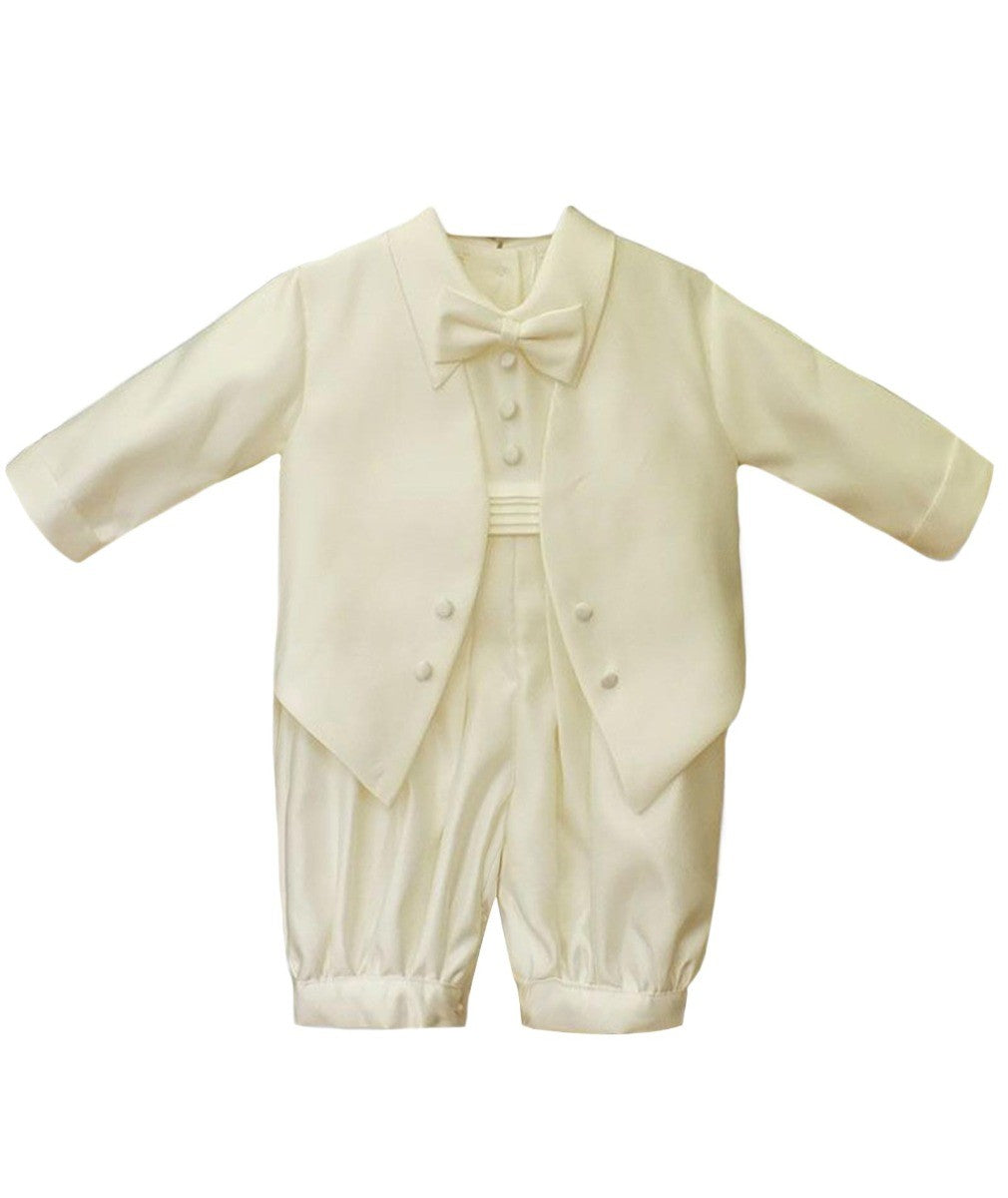 Baby Boys All In One Christening Suit - Ivory