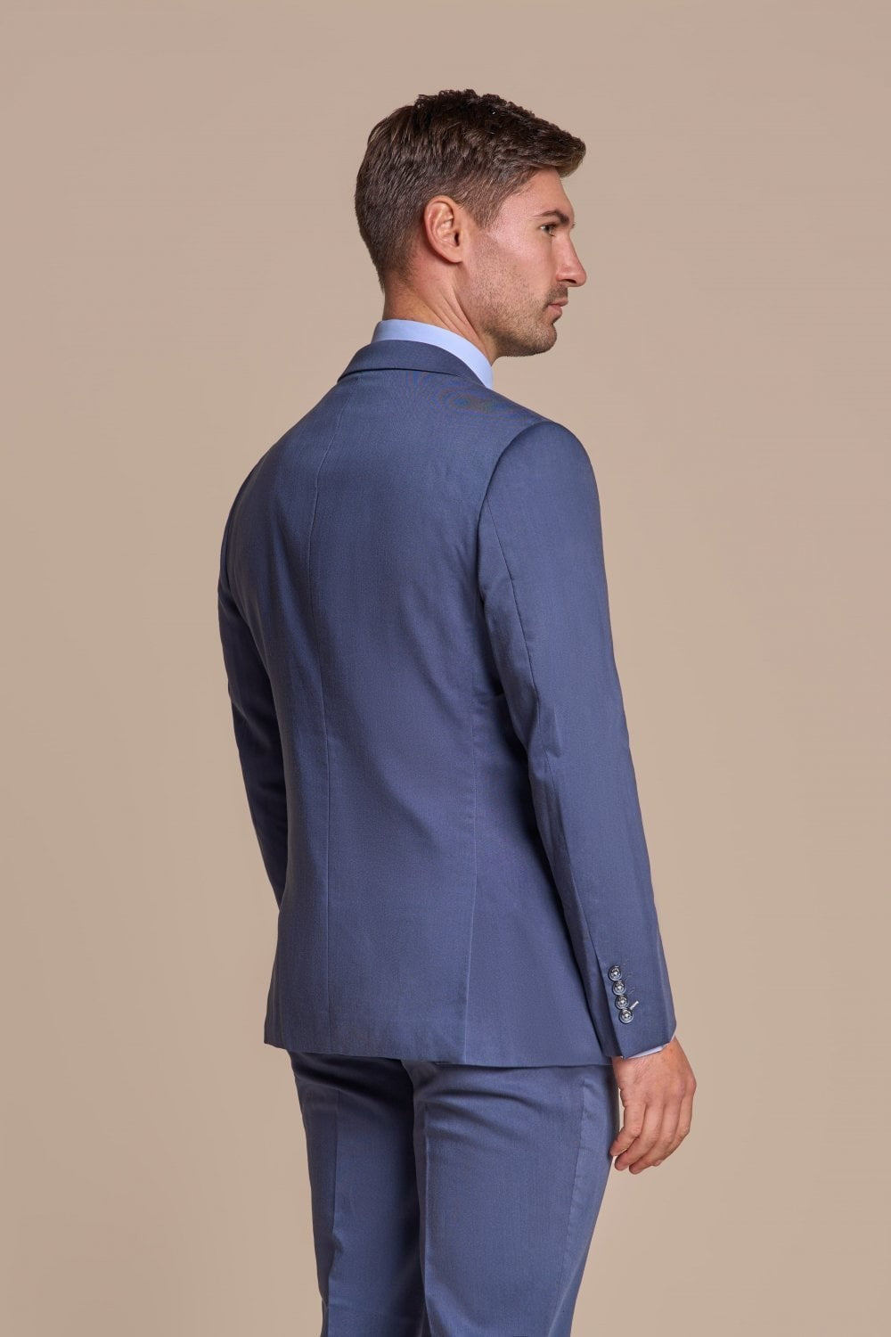 Men's Slim Fit Blue Suit Jacket - SPECTER - Blue