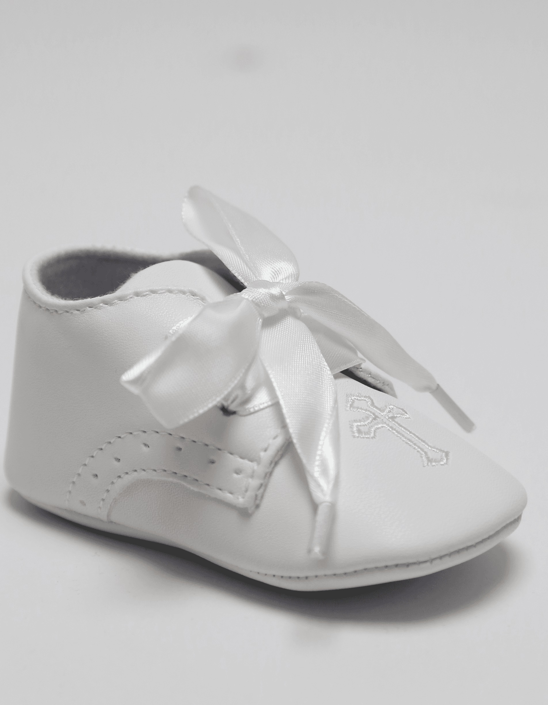 Unisex Christening Baby Pre-Walkers Shoes - 912 - Ivory