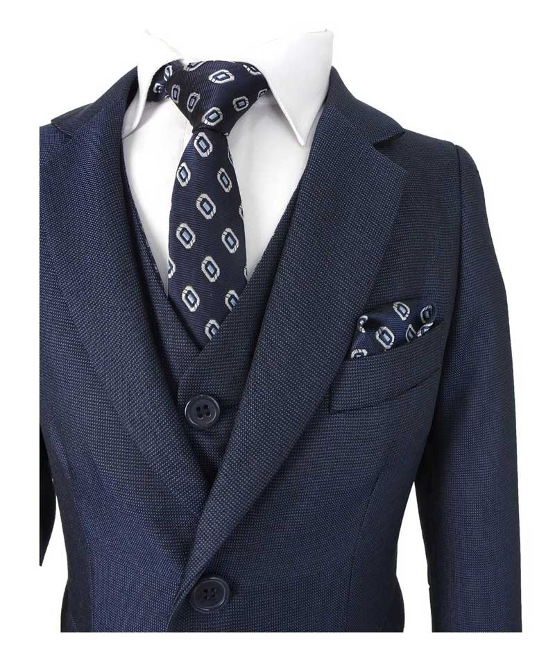 Boys Regular Fit All In One Suit - Dark Blue