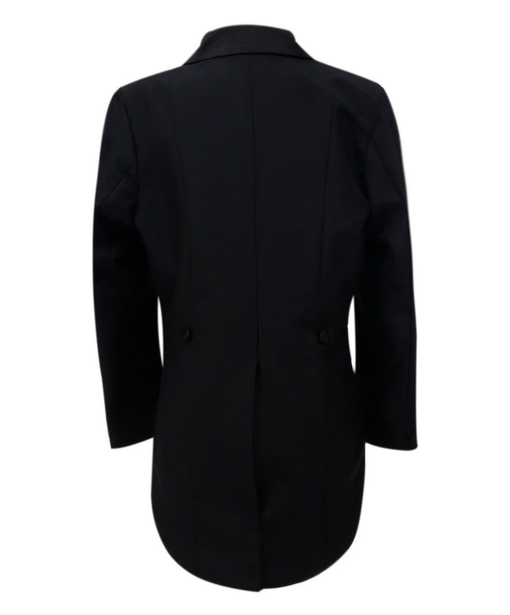 Boys Tuxedo Tail Suit - Black