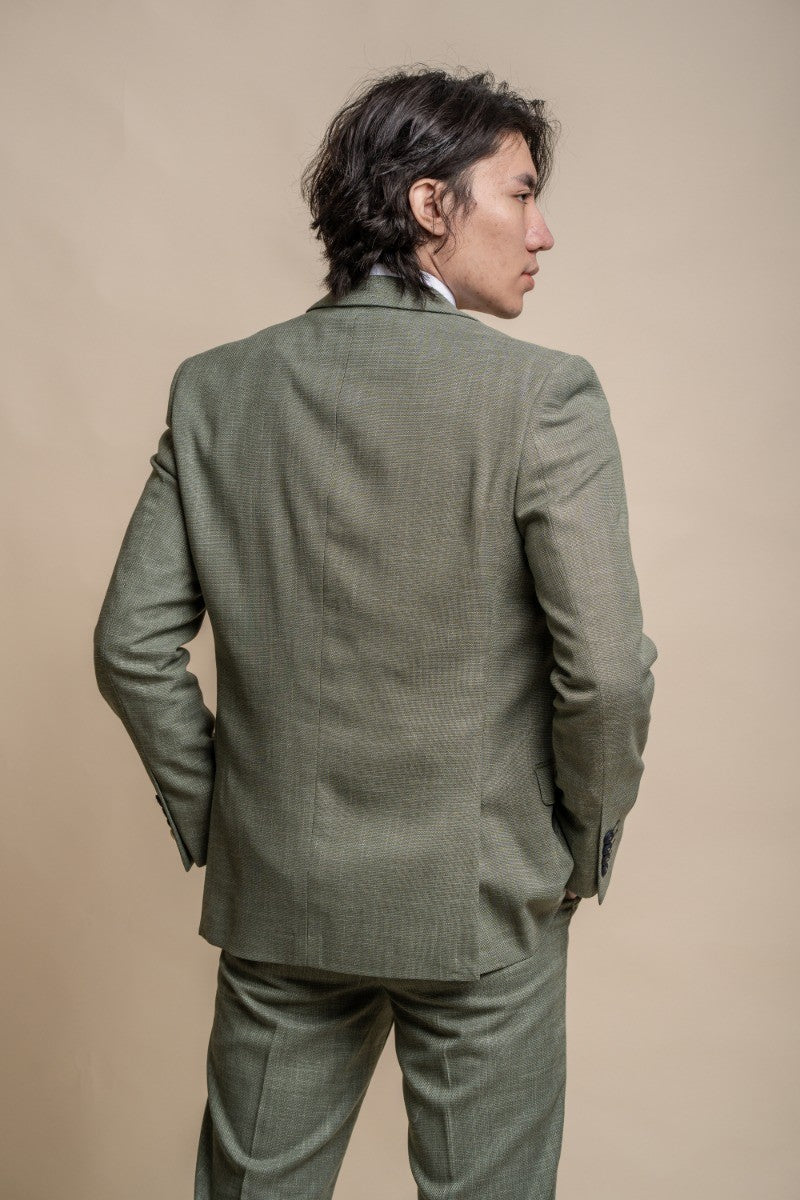 Men's Slim Fit Formal Suit - MIAMI Sage - Sage Green