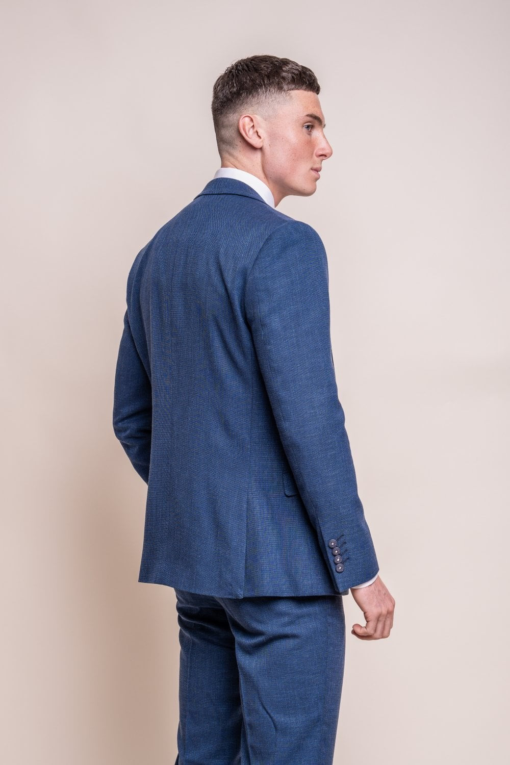 Men's Slim Fit Suit Jacket - MIAMI - Blue