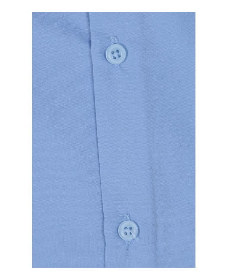 Boys Cotton Blend Formal Shirt - Sky Blue