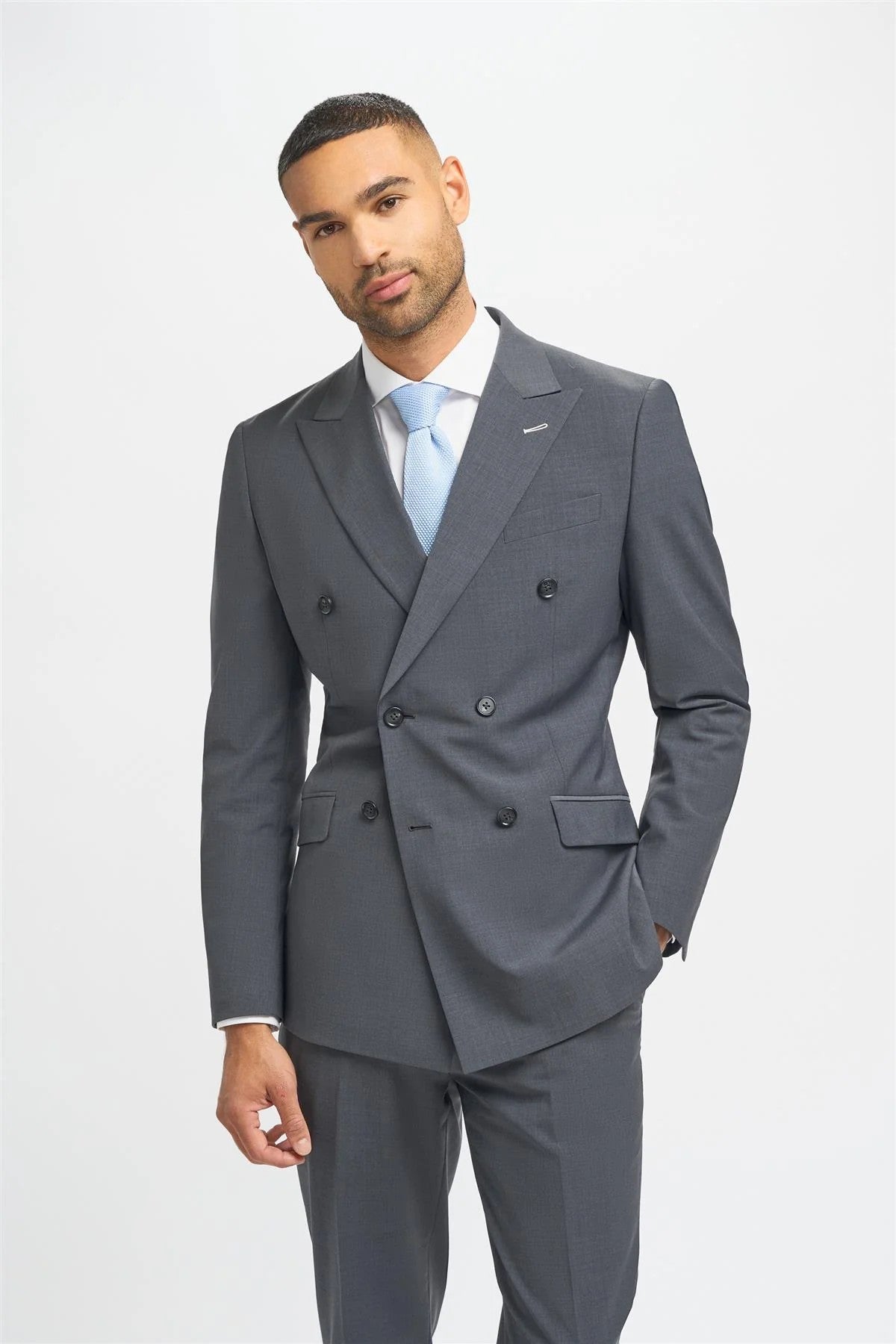 Men’s Grey Charcoal Grey Suit – BOND D/B - Charcoal Grey