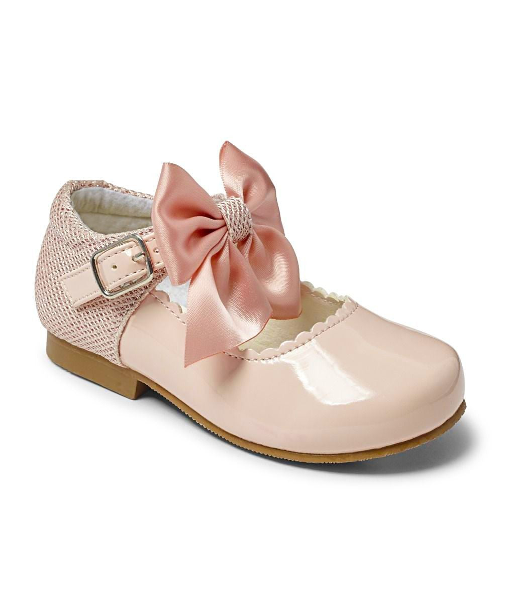 Girls Bow Patent Mary Jane Shoes – KRISTY - Pink