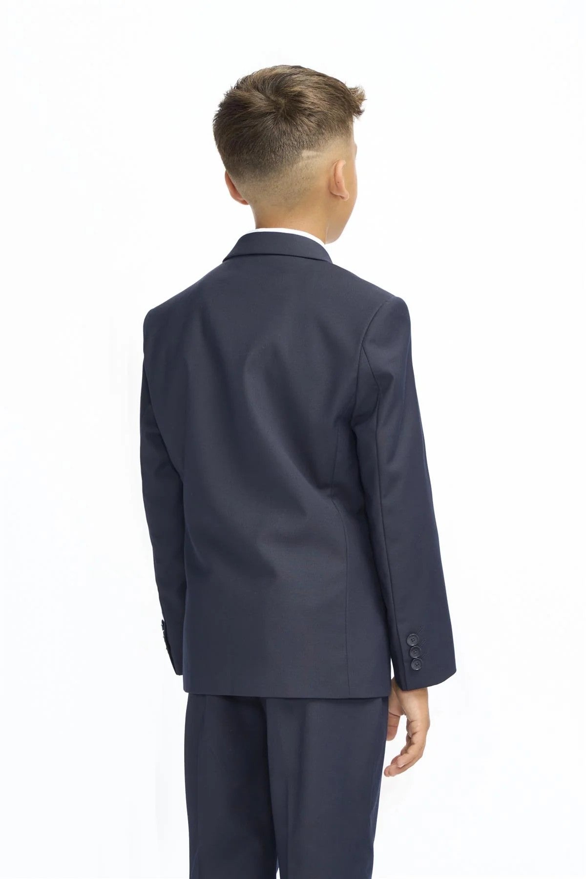 Premium Slim Fit Boys Suit – MALIBU - Navy Blue