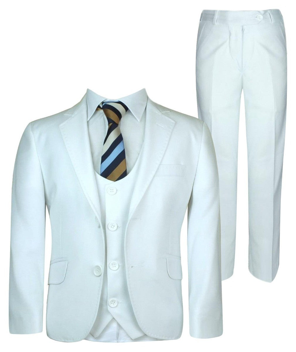 Boys Formal Suit Set - White