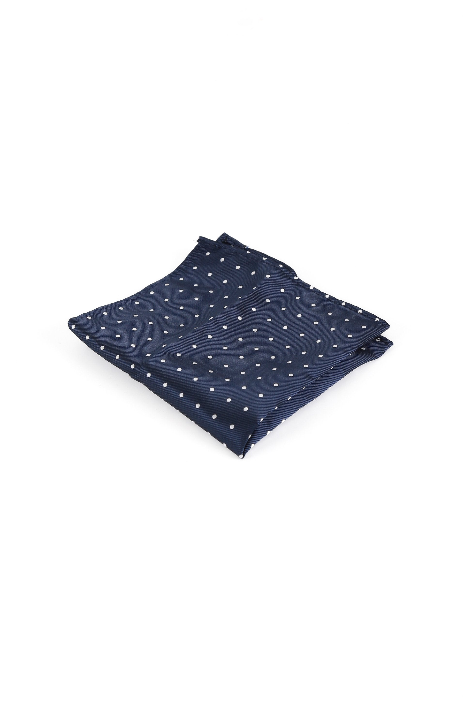 Men's Polka Dotted Tie Hanky & Cufflink Set - Blue