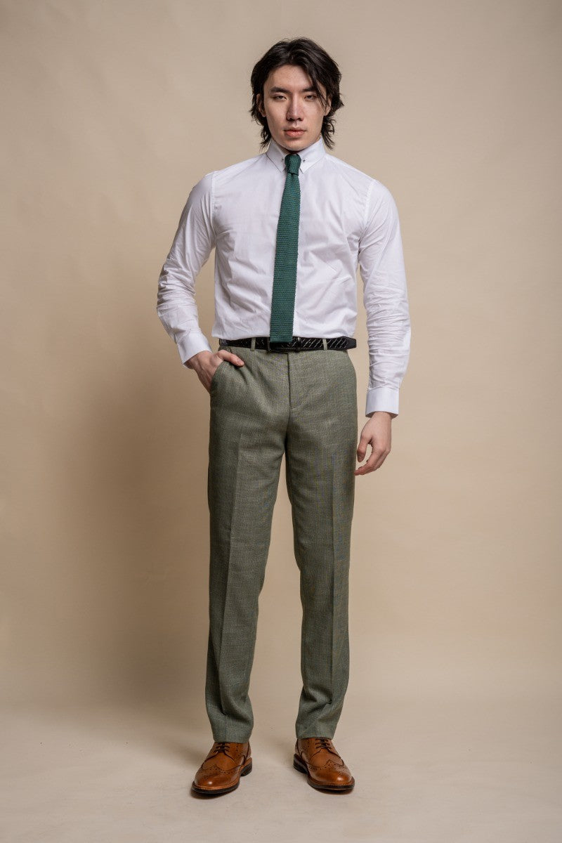 Men's Slim Fit Formal Suit - MIAMI Sage - Sage Green