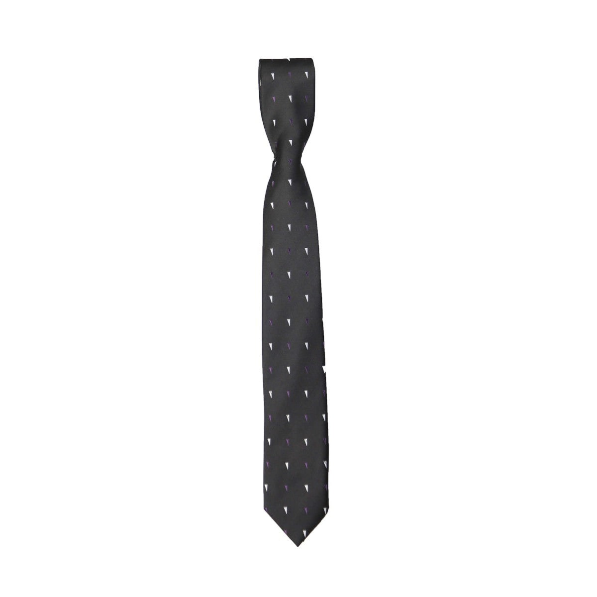 Boys Mixed Pattern Formal Tie & Hankie Set - Black