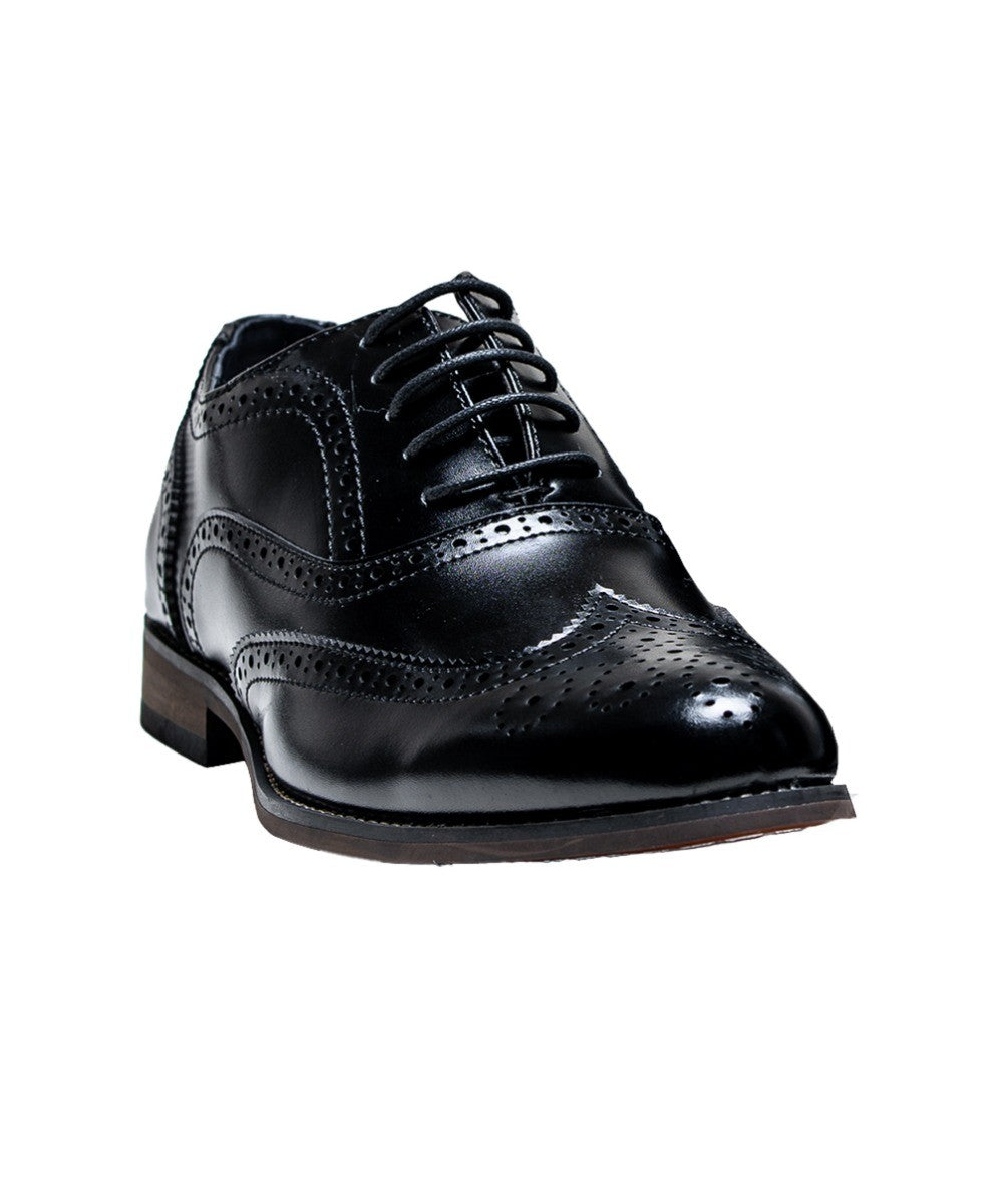 Men's Oxford Brogue Shoes - CLARK - Black