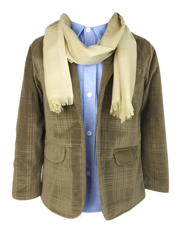 Boys Suede Like Camel Brown Balzer- Combined Set - Camel Brown