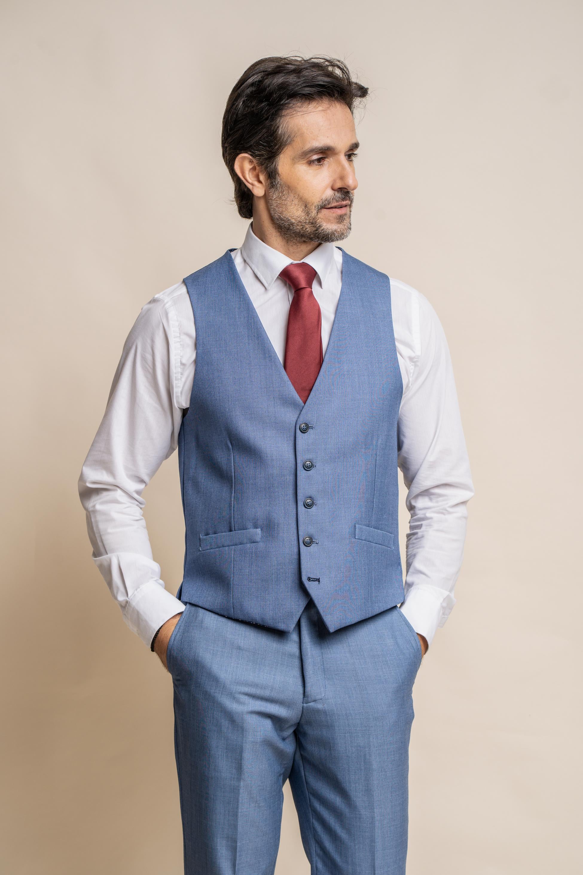 Men's Slim Fit Suit - BLUE JAY - Jay Blue