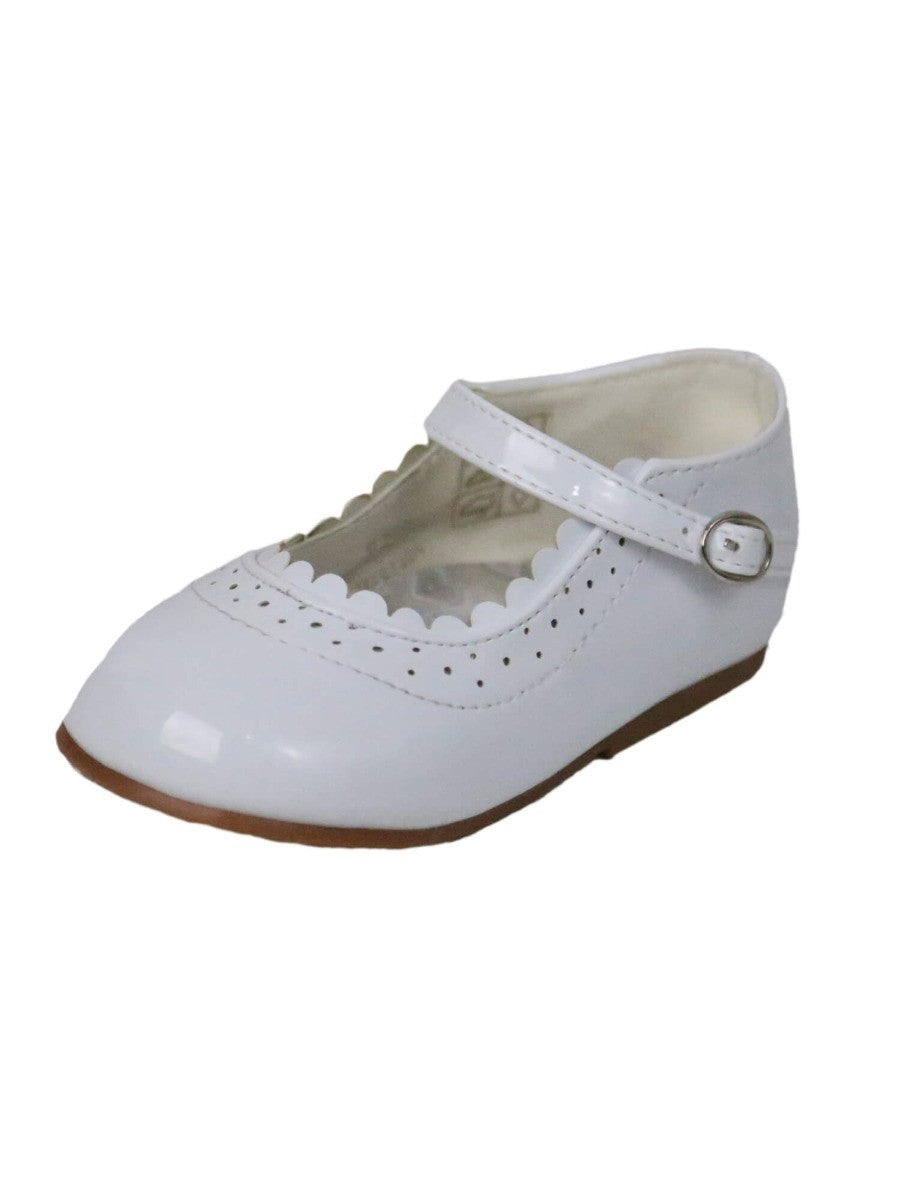 Girls Patent Mary Jane Shoes - White